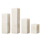ivory square pillar candles
