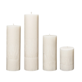 ivory pillar candles