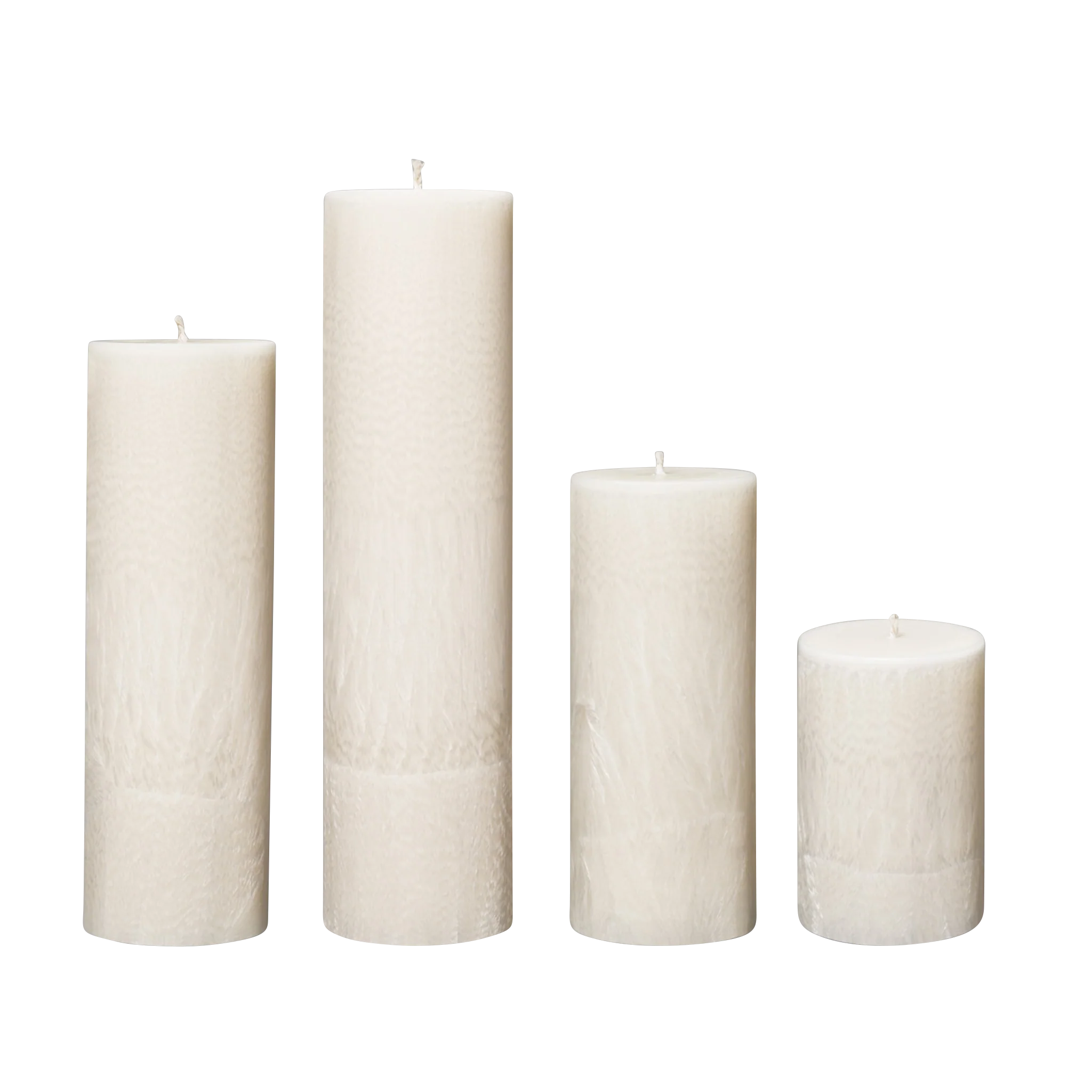 ivory pillar candles