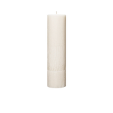 large ivory pillar candles