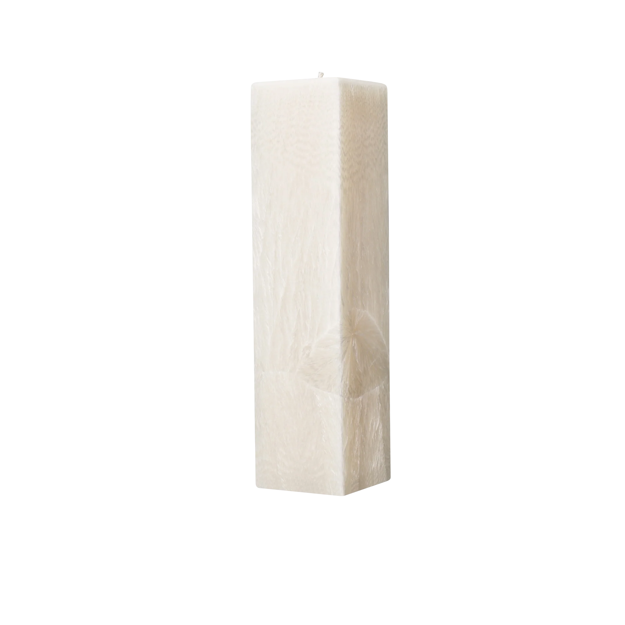 ivory square pillar candle