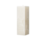 ivory square pillar candle
