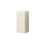 ivory square pillar candle