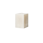 small ivory square pillar candle