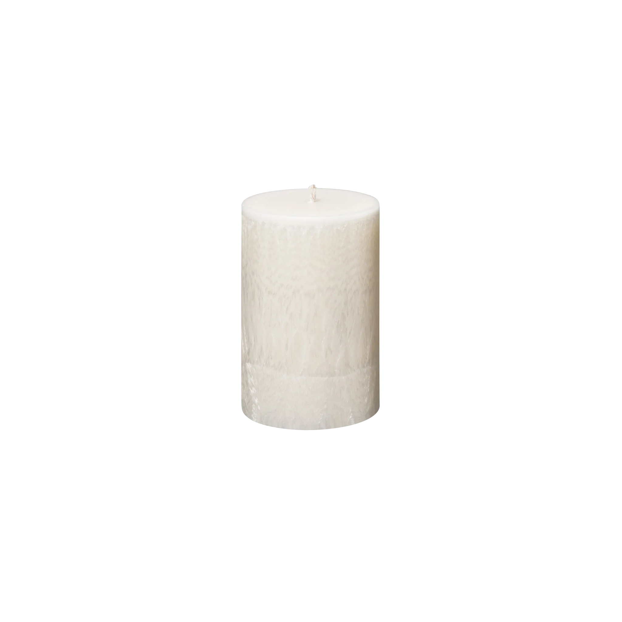 round ivory pillar candle