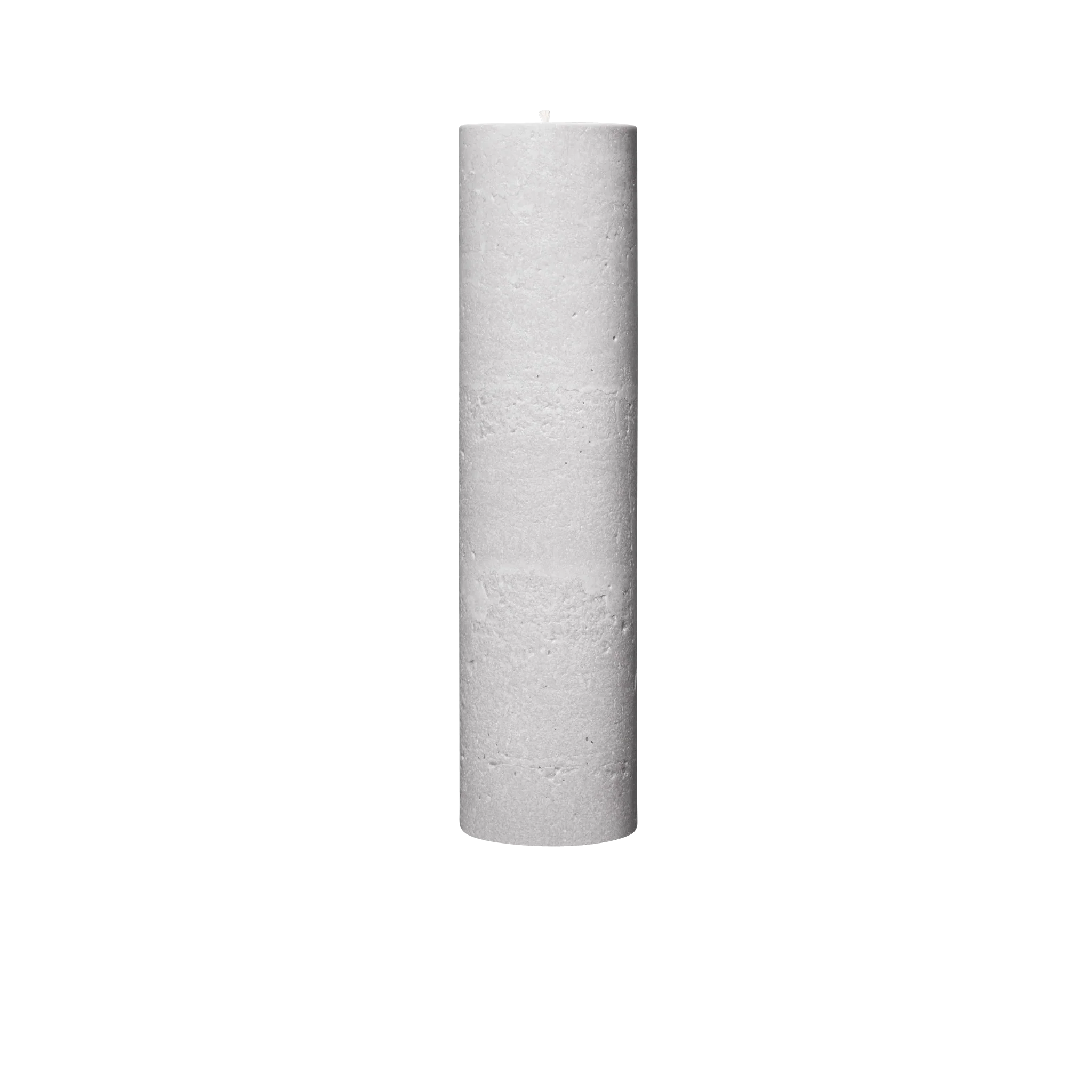 white large round pillar candle 15in