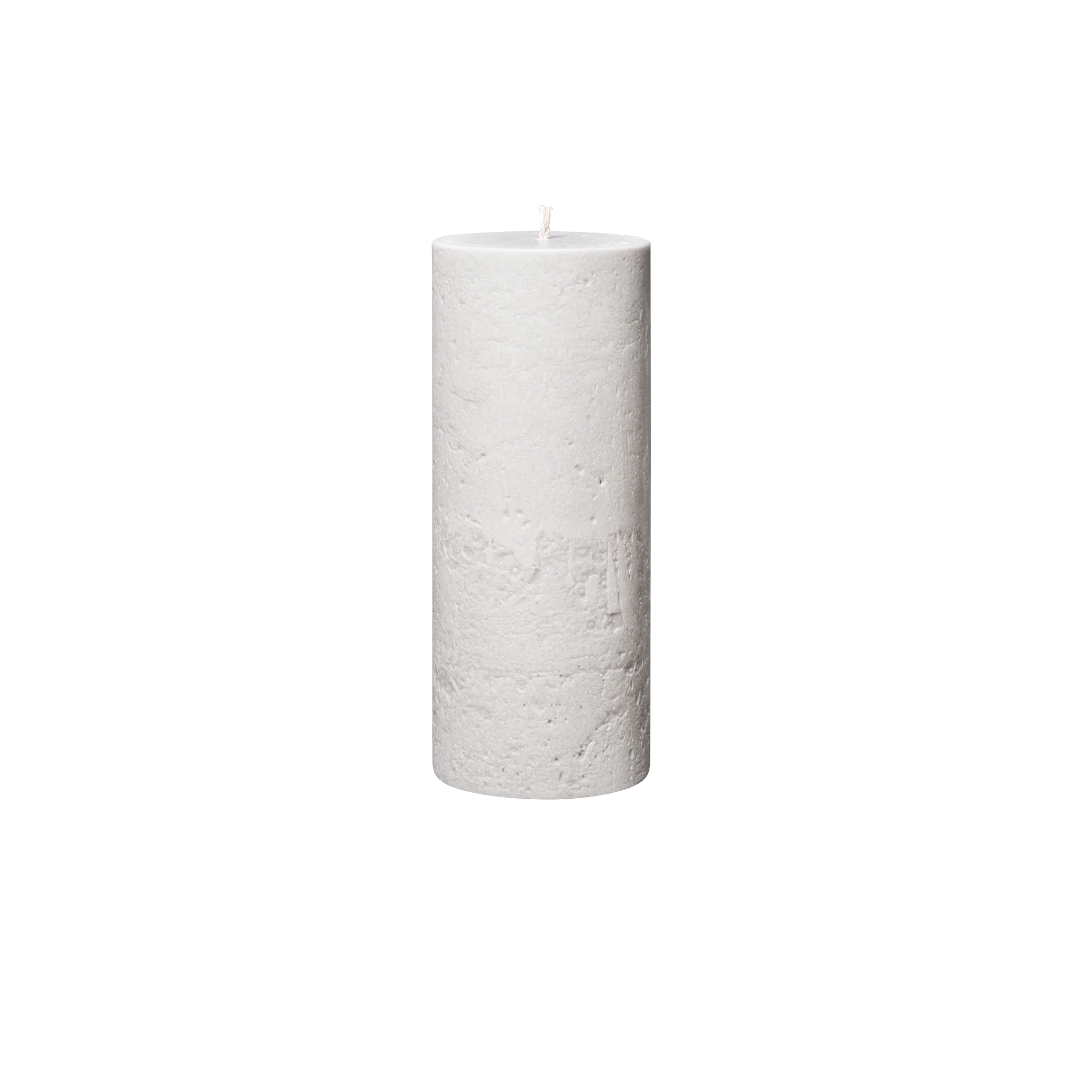 white pillar candle 9in