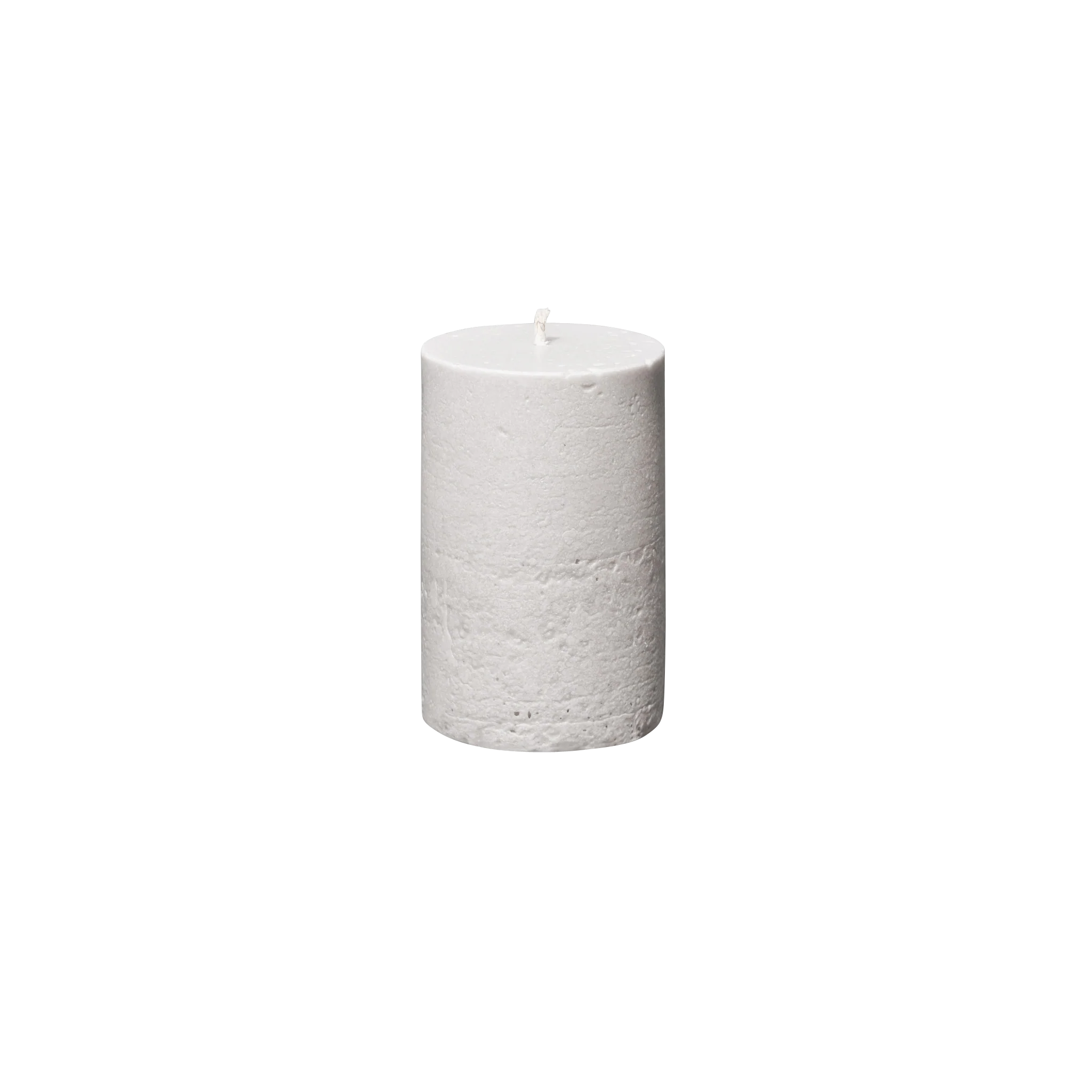 small white pillar candle 5.9in