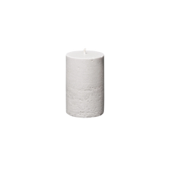 small white pillar candle 5.9in