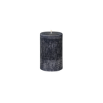 small black pillar candle