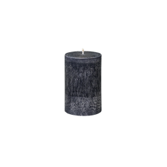 small black pillar candle