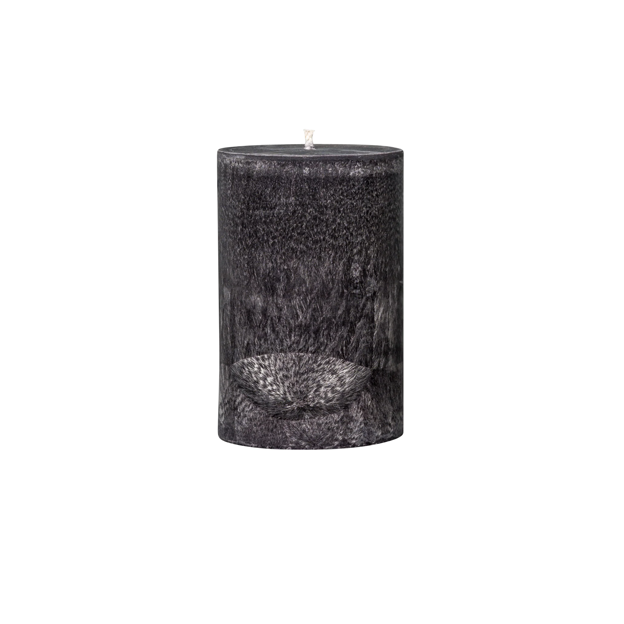 black pillar candle