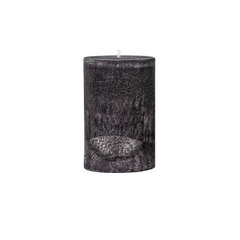 black pillar candle