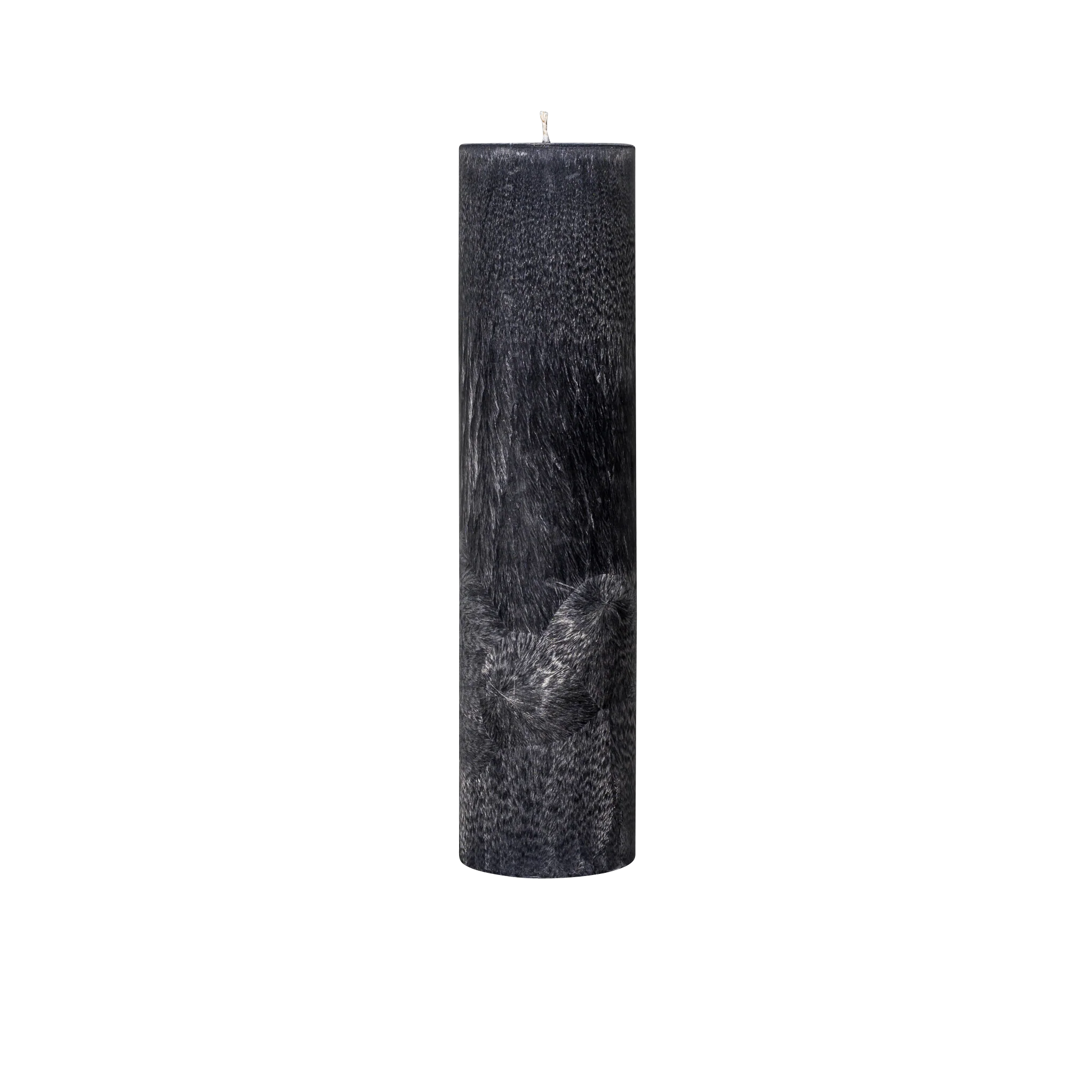 black pillar candle
