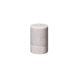 small grey pillar candle