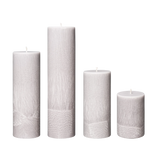 grey pillar candles