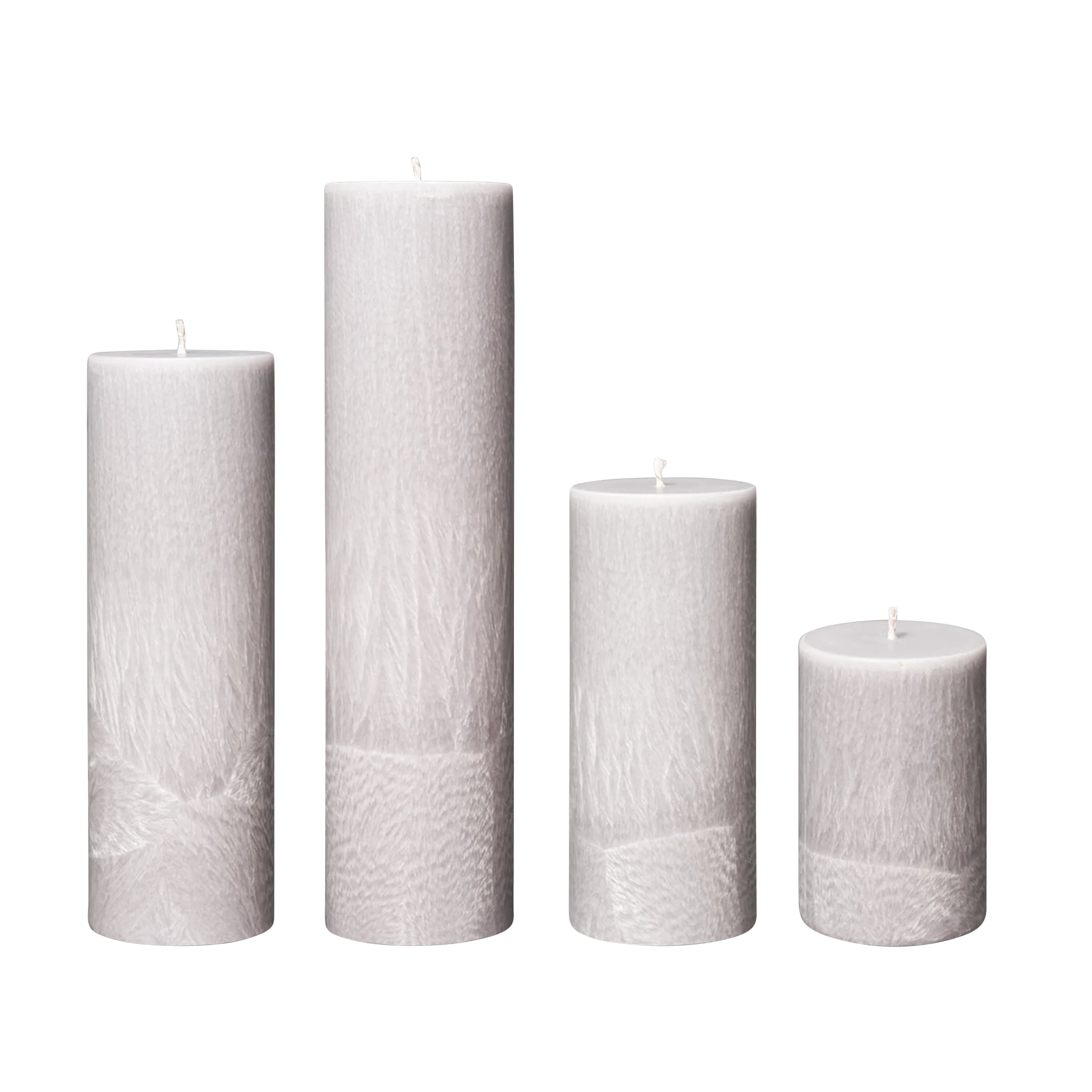 grey pillar candles