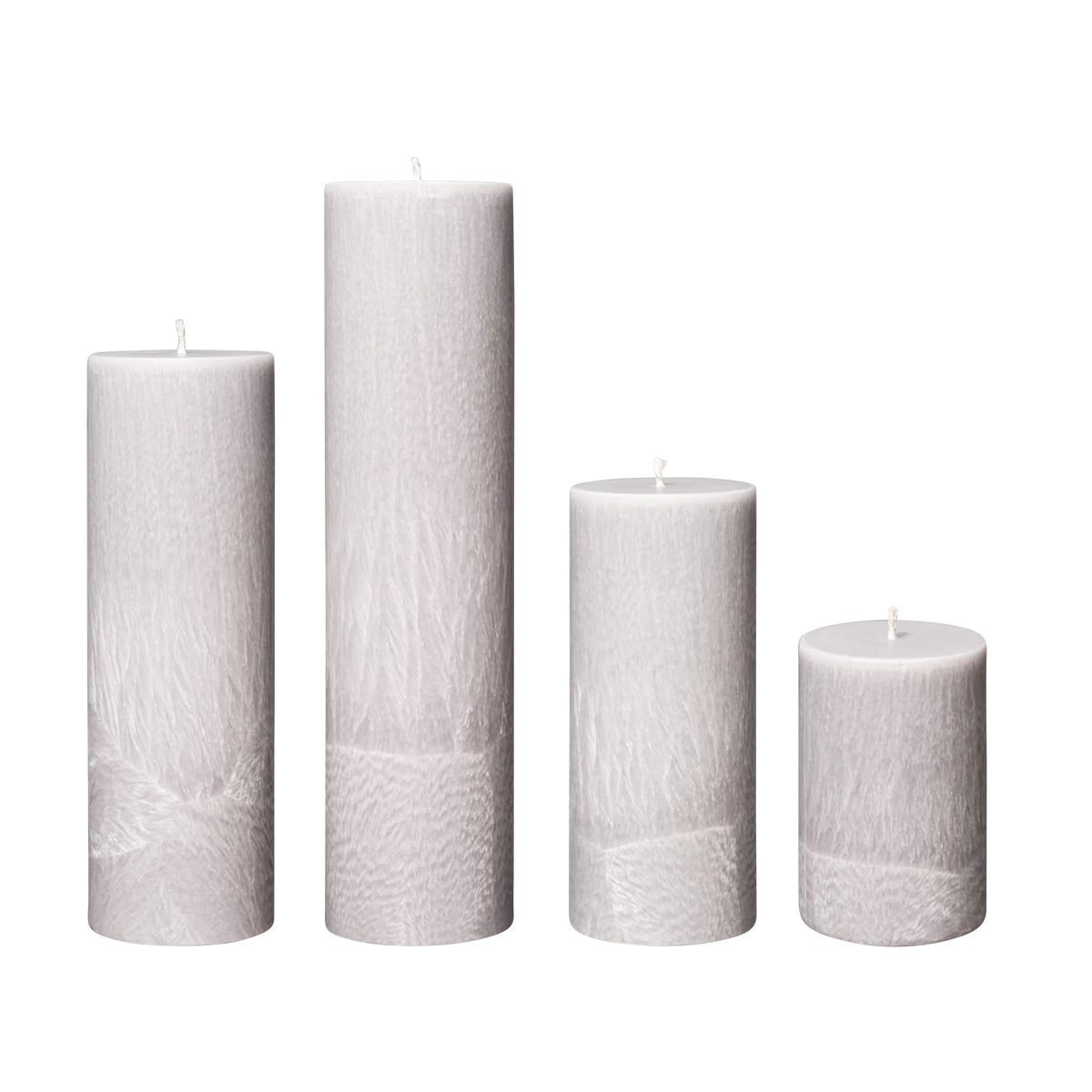 grey pillar candles