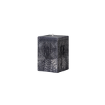 small square black pillar candle 5.9in