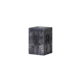 small square black pillar candle 5.9in
