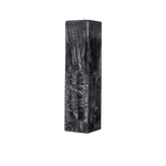 black wax pillar candle square 