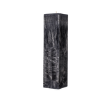 black wax pillar candle square 
