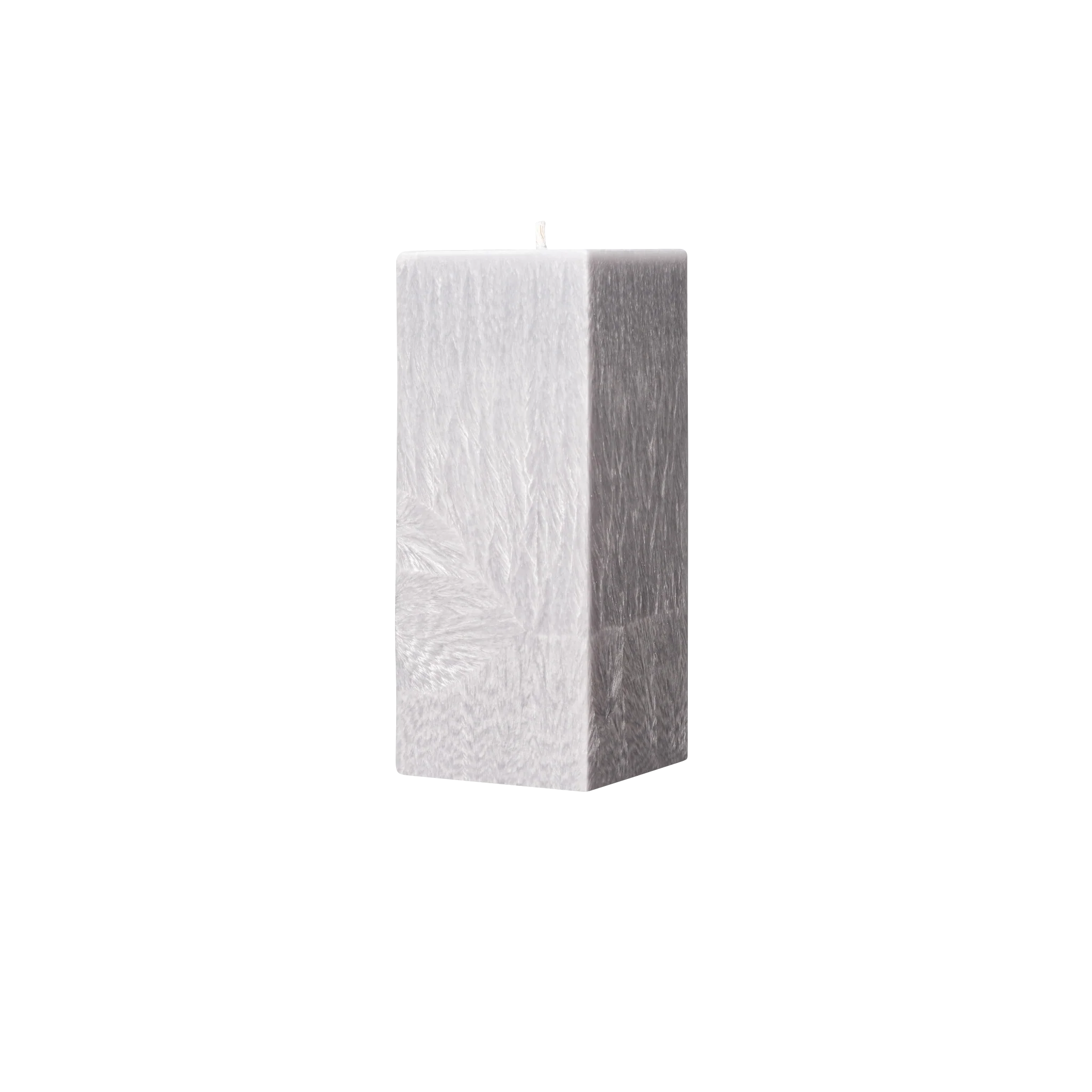 grey suqare pillar candle