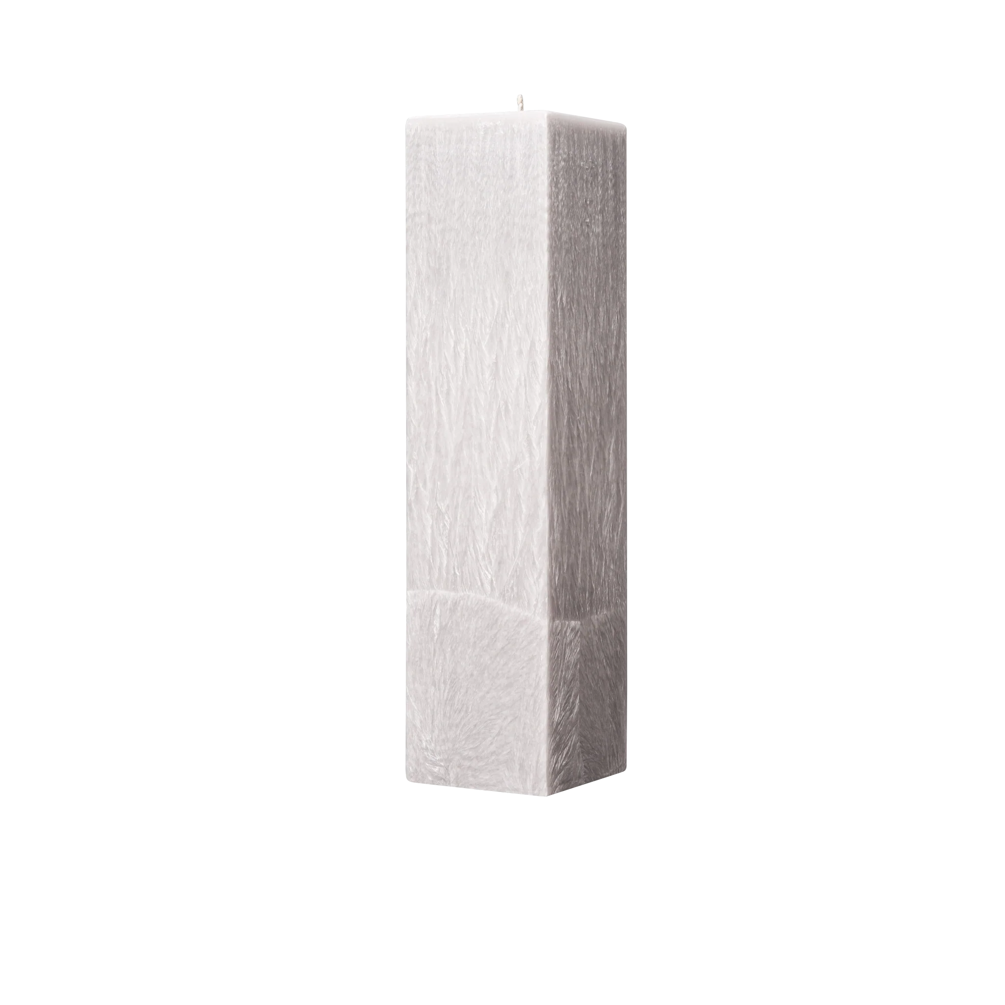 grey suqare pillar candle