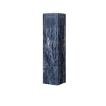 blue square pillar candle