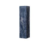 blue square pillar candle