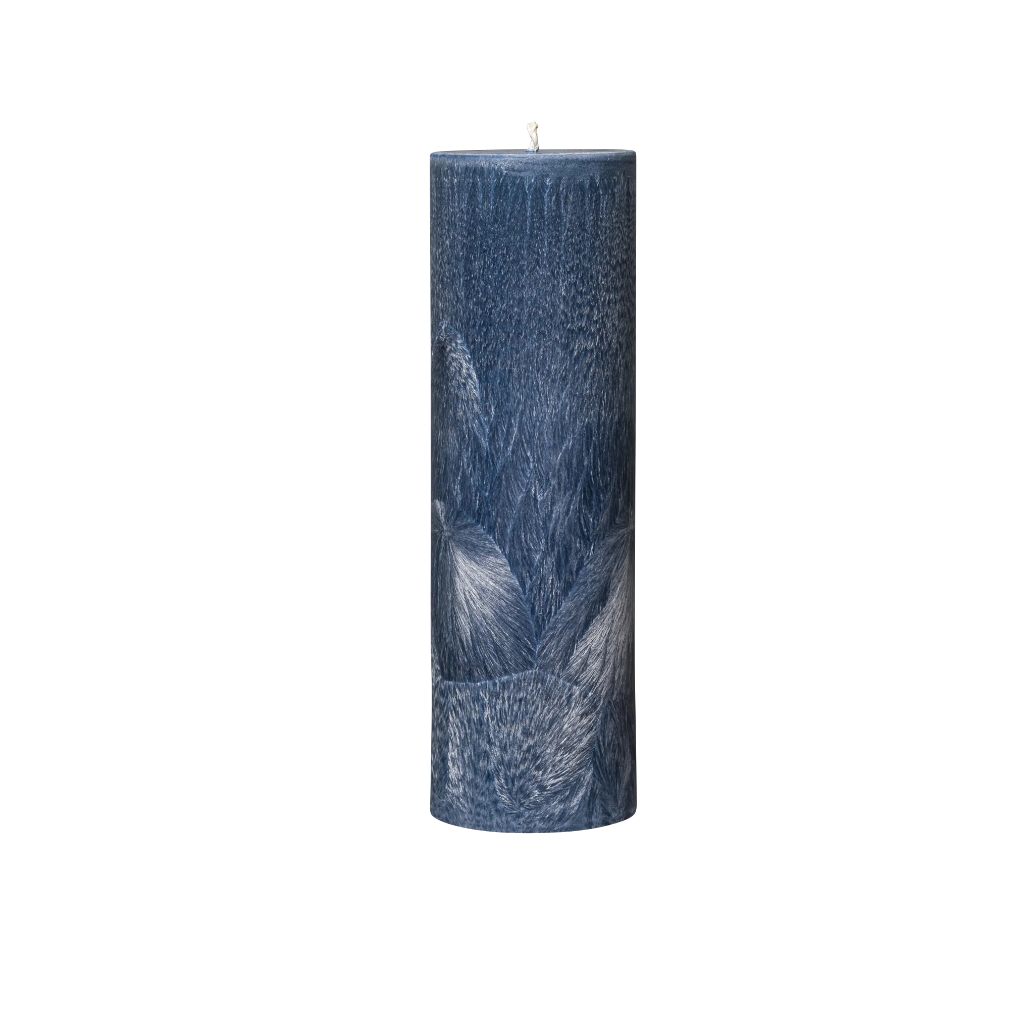 blue pillar candles