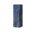 blue square pillar candle