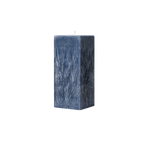 blue square pillar candle