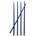thin blue taper candles