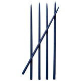 thin blue taper candles