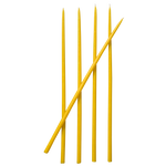 yellow thin taper candles