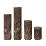 brown pillar candles