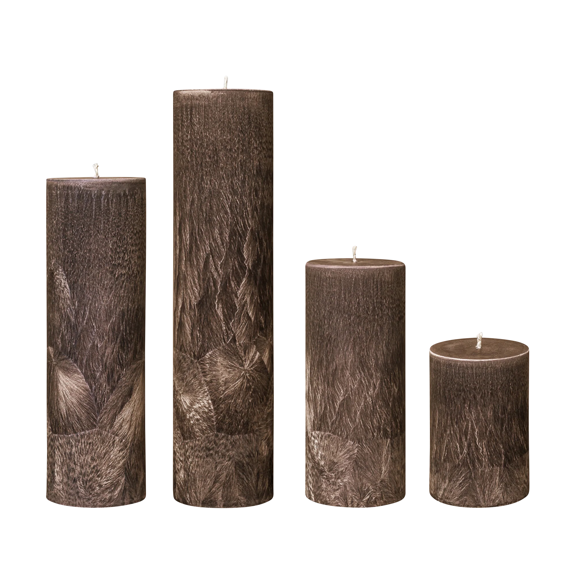 brown pillar candles