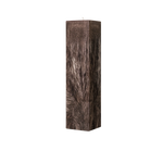 brown square pillar candle