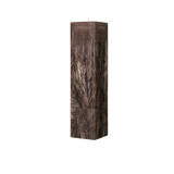 brown square pillar candle