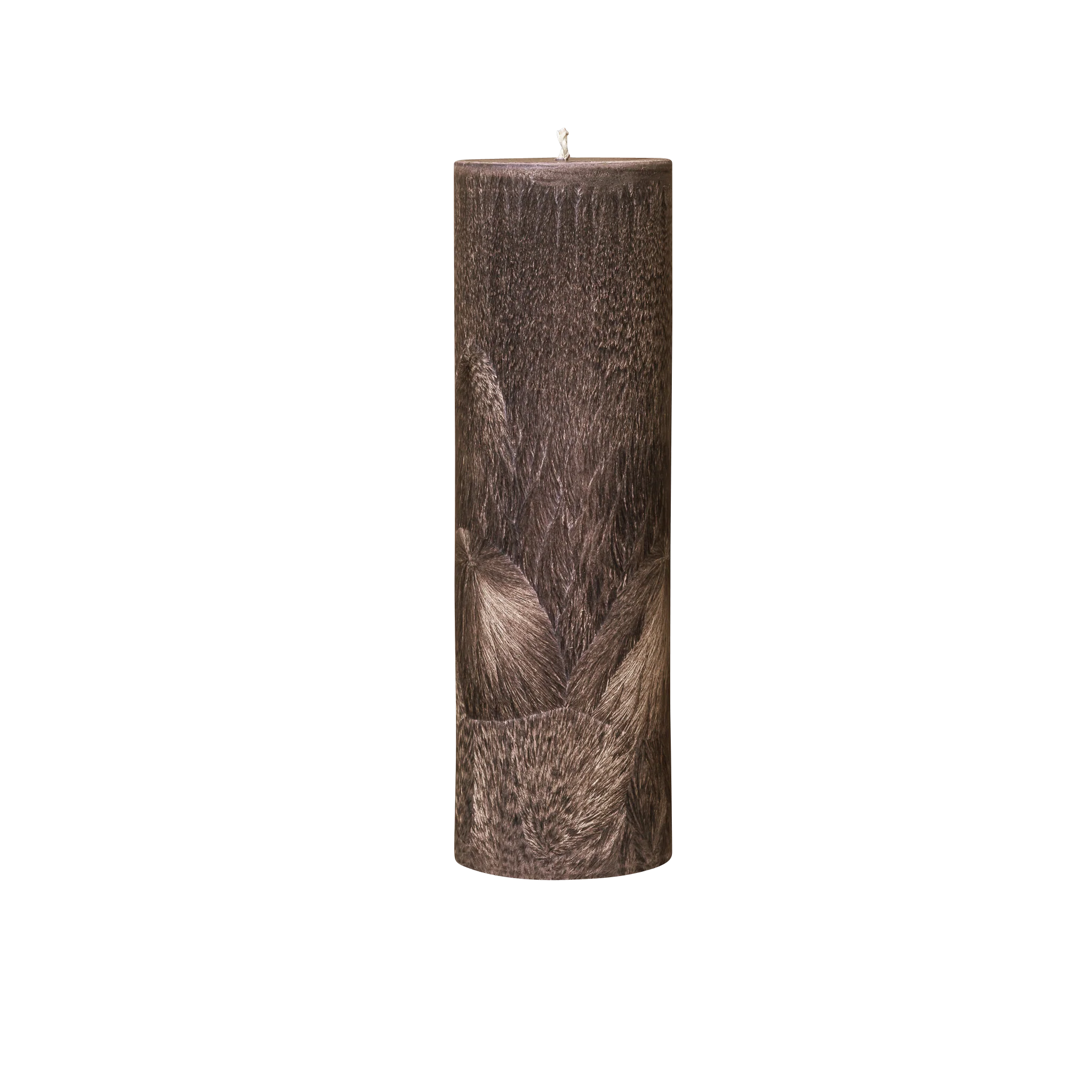 brown pillar candle