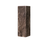 brown square pillar candle