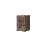 small brown square pillar candle