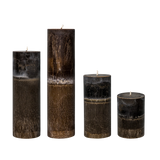 dark brown pillar candles