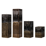 dark brown square pillar candles