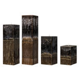 dark brown square pillar candles