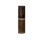 dark brown pillar candle