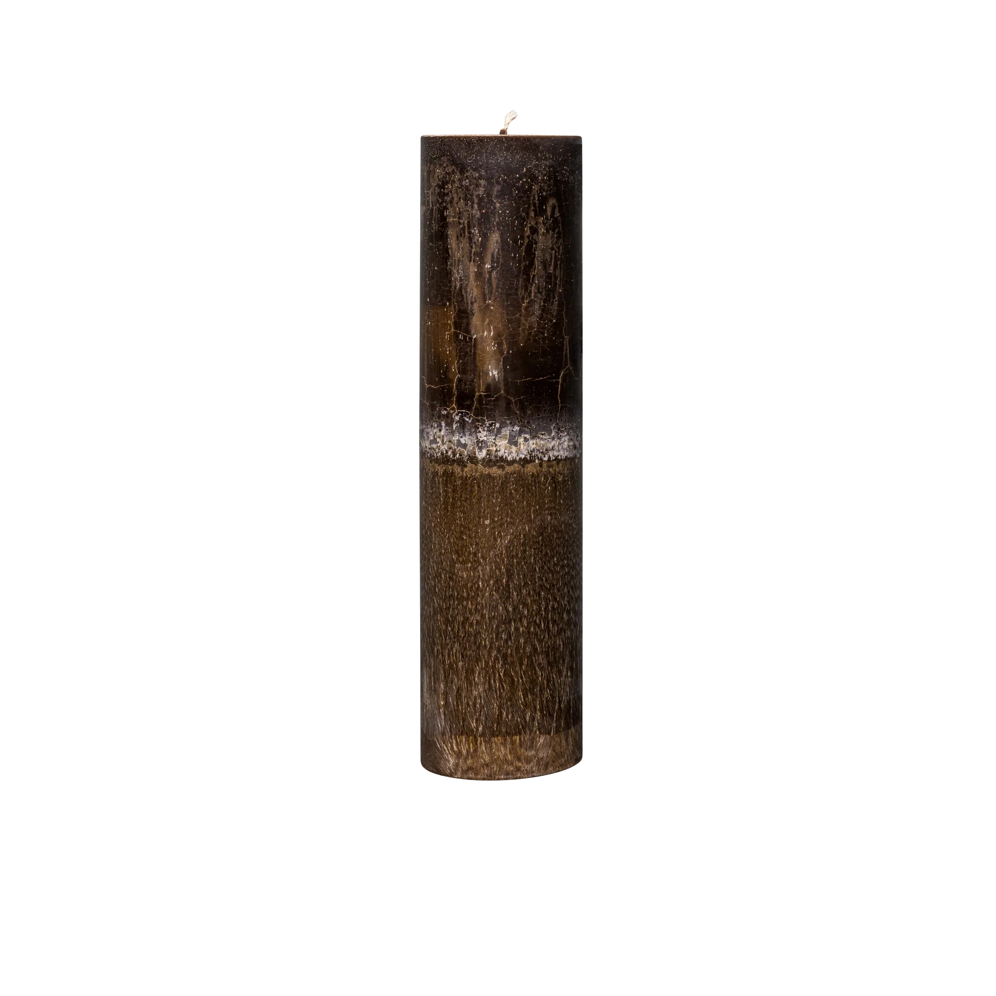 dark brown pillar candle