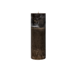 dark brown pillar candle