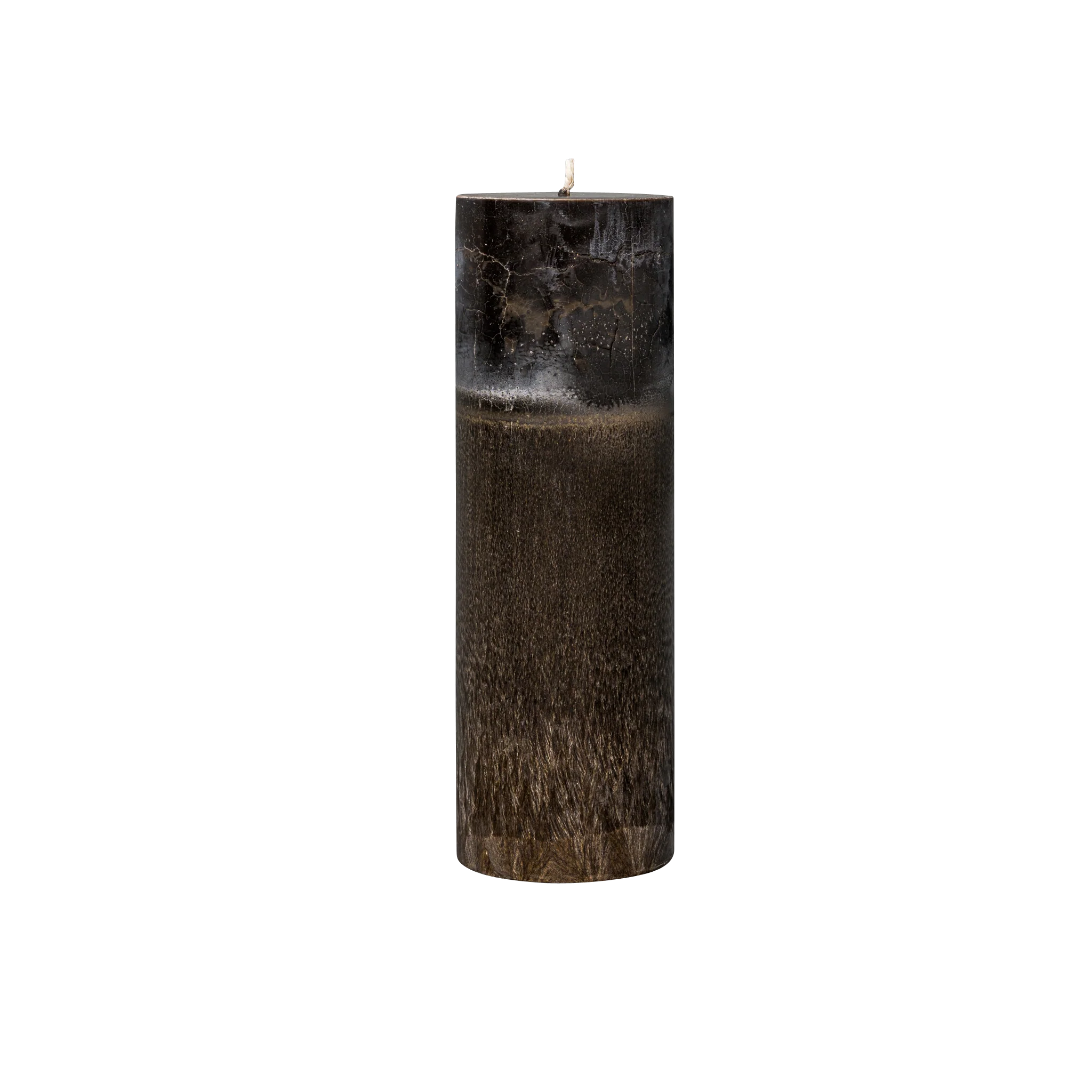 dark brown pillar candle